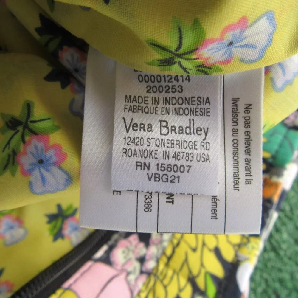 Brand New Vera Bradley Bloom Boom Quilted Cotton Fabric Tote Bag - Picture 10 of 12